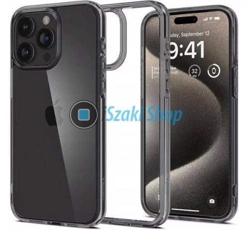 Spigen Ultra Hybrid Apple iPhone 16 Pro tok, Space Crystal, átlátszó-szürke