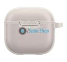 Spigen Cyrill Kajuk AirPods 4 tok, Cream, szürke-bézs