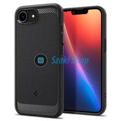  Spigen Rugged Armor MagFit Apple iPhone 16e MagSafe tok, matt fekete