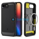 Spigen Rugged Armor MagFit Apple iPhone 16e MagSafe tok, matt fekete