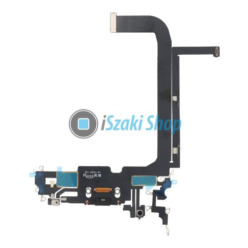 iPhone 13 Pro Max töltőcsatlakozó flex kábel OEM fekete színben akár beszereléssel is