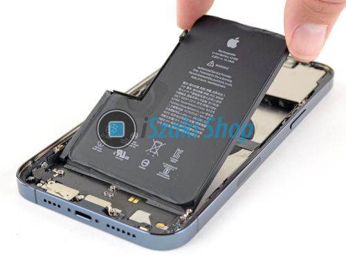 iPhone 12 Pro Max gyári cellás akkumulátor csere, 20 percen belül, garanciával