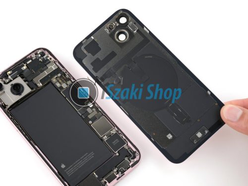 iPhone 15 hátlapi üveg csere, 2 órán belül, garanciával