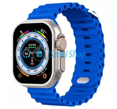 Phoner River Apple Watch 41/40/38 mm szilikon szíj, királykék