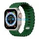Phoner River Apple Watch 41/40/38 mm szilikon szíj, zöld