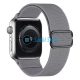 Phoner Dew Apple Watch csatos fonott szövet szíj, 38/40/41mm, szürke