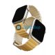 Uniq Revix Premium mágneses szilikon szíj Apple Watch 38/40/41mm, sárga/csont
