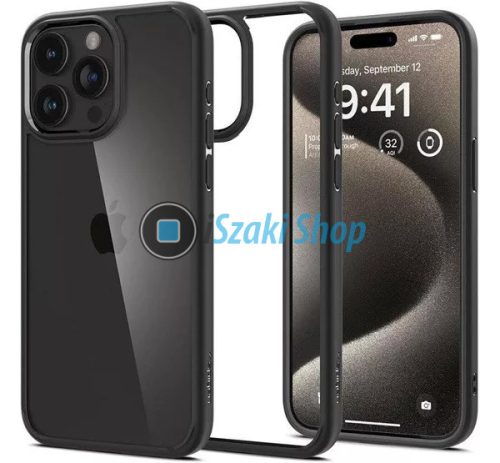 Spigen Ultra Hybrid iPhone 16 Pro Max tok, Matte Black, fekete ACS07996