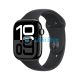 APPLE Watch Series 10 GPS, 46mm, kozmoszfekete alumíniumtok, fekete sportszíj - M/L (MWWQ3QH/A)