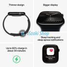 APPLE Watch Series 10 GPS, 46mm, kozmoszfekete alumíniumtok, fekete sportszíj - M/L (MWWQ3QH/A)