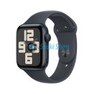 APPLE Watch SE 2024 GPS, 40mm, éjfekete alumíniumtok, éjfekete sportszíj - S/M (MXE73QH/A)