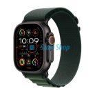 APPLE Watch Ultra 2 GPS + Cellular, 49mm, fekete titántok, sötétzöld Alpesi pánt, M (MX4R3CM/A)