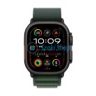 APPLE Watch Ultra 2 GPS + Cellular, 49mm, fekete titántok, sötétzöld Alpesi pánt, M (MX4R3CM/A)