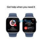 APPLE Watch Series 10 GPS, 42mm, ezüstszínű alumíniumtok, denimszínű sportszíj - S/M (MWWA3QH/A)
